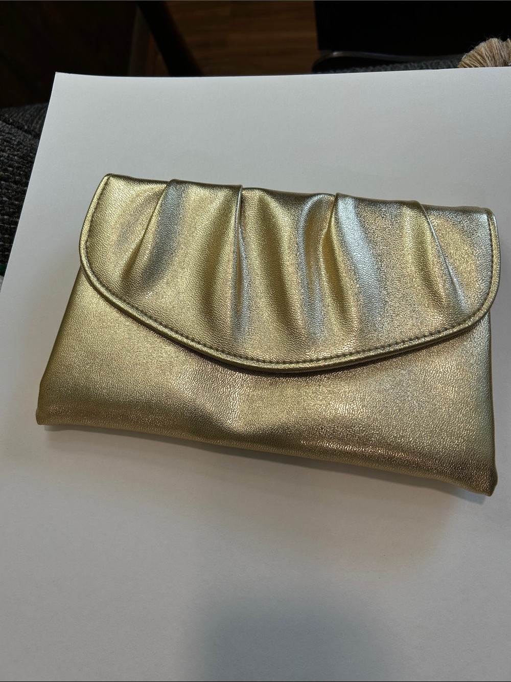 Metallic Gold Women’s Clutch Bag